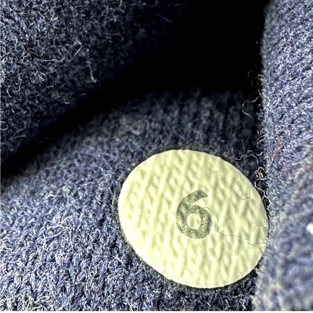 Lululemon Scuba Hoodie Heathered Emperor Blue Cotton Fleece Thumbholes 6 - Picture 4 of 5